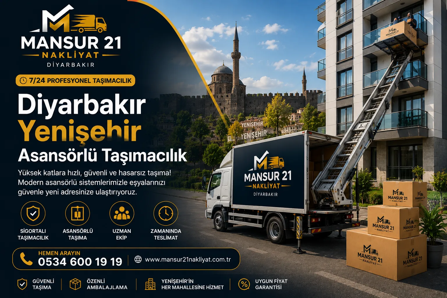 Diyarbakır Yenişehir Asansörlü Taşımacılık
